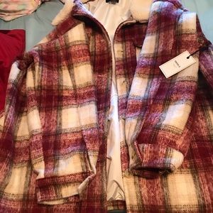 New lined Jacket w/removable collar size 1X